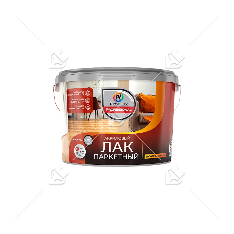 Лак паркетный акриловый Profilux Professional глянцевый 2,5 л
