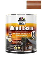Пропитка лессирующая для защиты древесины Dufa Wood Lazur красное дерево 2,5 л