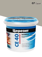 ЦерезитЗатирка д/швов до 10мм (серая 07) 1кг СЕ 40