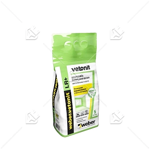 Шпатлевка для внутренних работ полимерная Weber Vetonit LR+ финишная 5 кг.
