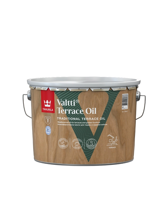 Масло для террас Tikkurila VALTTI TERRACE OIL EC 9 л