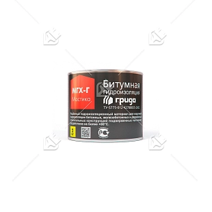 Мастика гидроизоляционная битумная Грида МГХ-Г 2 кг.
