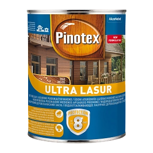 Пропитка декоративная для защиты древесины Pinotex Ultra AWB полуглянцевая калужница 1 л