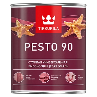 Эмаль универсальная Tikkurila PESTO 90 C высокоглянцевая 0,9л