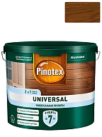 Pinotex Universal 2 в 1 универсальная пропитка для древесины Индонезийский тик 2,5 л