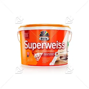 Краска для стен и потолков водно-дисперсионная Dufa Superweiss RD4 глубокоматовая белая 2,5 л.