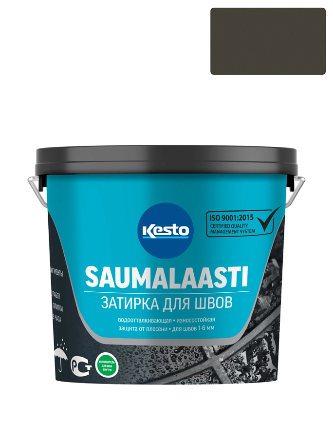 Затирка для швов Kesto Saumalaasti 50 черная 3 кг