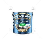 Краска для металлических поверхностей алкидная Hammerite гладкая зеленая 2,5 л