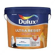 Краска для стен и потолков латексная Dulux Ultra Resist Для детской матовая база BW 5 л.