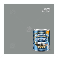 Краска для металлических поверхностей алкидная Hammerite гладкая серая 0,75 л