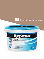 ЦерезитЗатирка д/швов до 10мм (св-корич.) 2кг СЕ 40