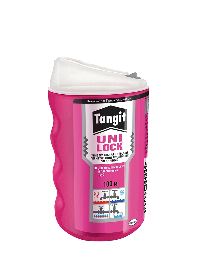 Нить-герметик для герметизации труб полиамидная Tangit Uni-Lock 100 м. в шоу-боксе